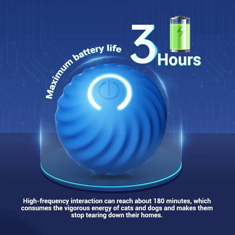 Smart Auto-Moving Dog Toy Ball — USB Rechargeable