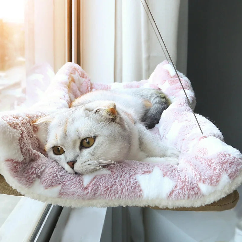 Cat Window Hammock — Aerial Perch Bed with Suction Cups, Holds 20kg
