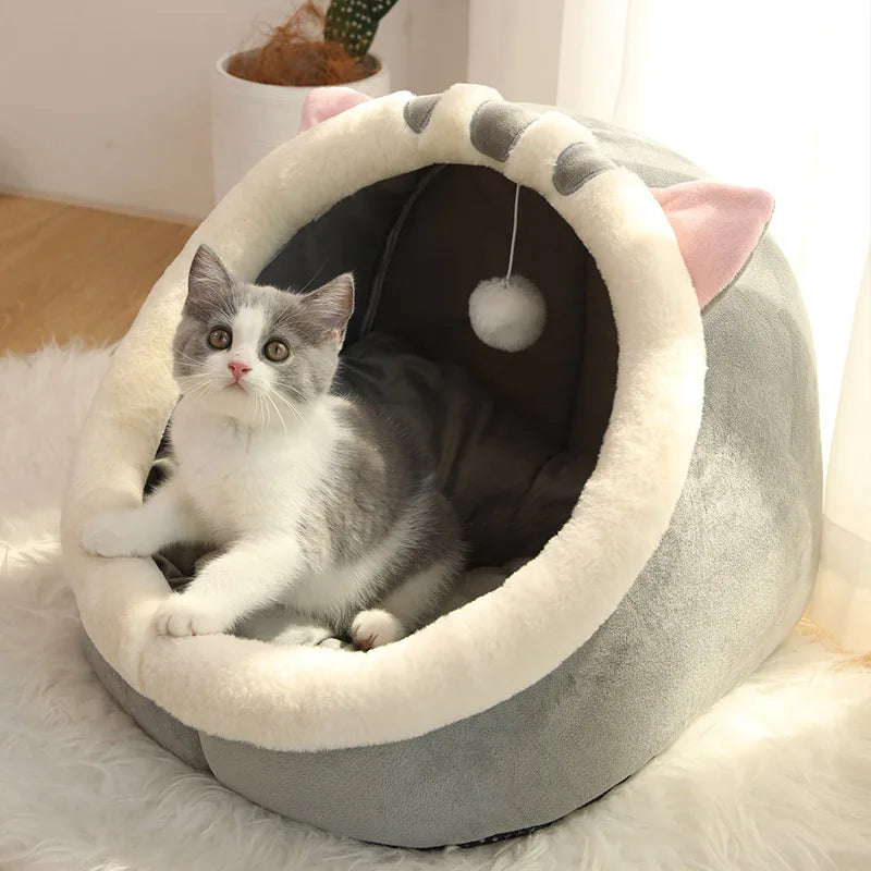 Cozy Cave Pet Bed — Foldable, Washable & Super Soft
