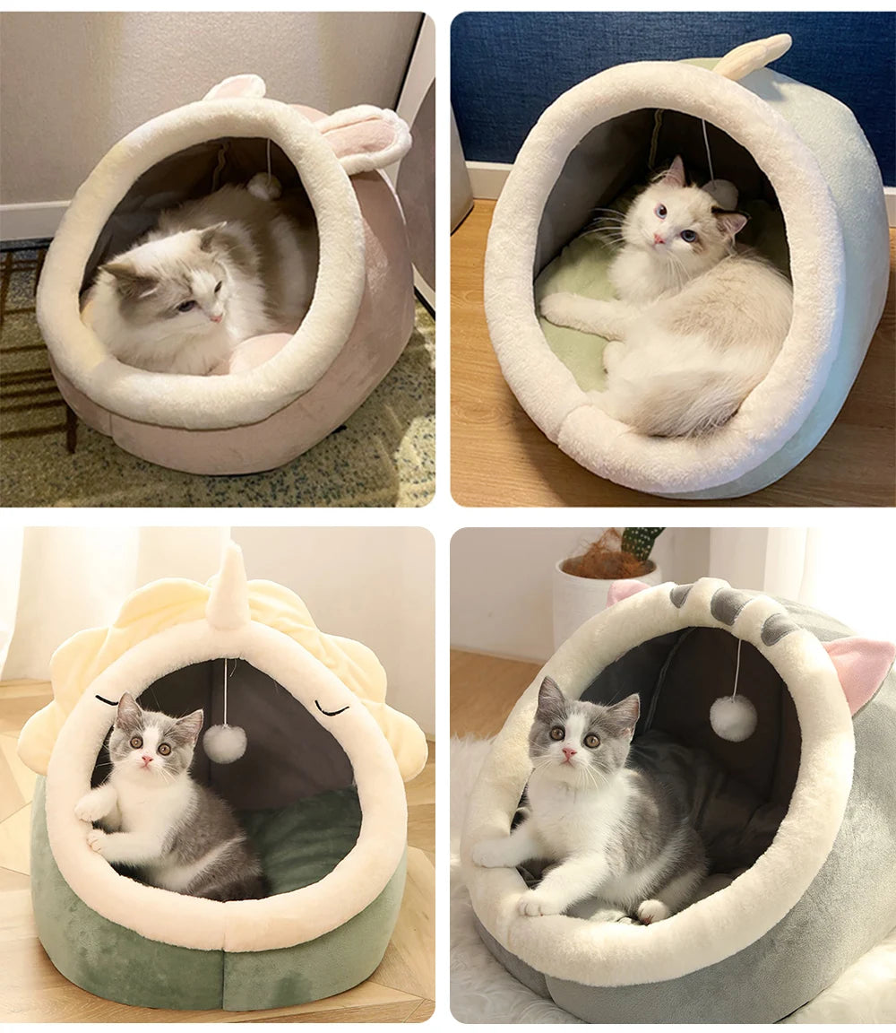 Cozy Cave Pet Bed — Foldable, Washable & Super Soft