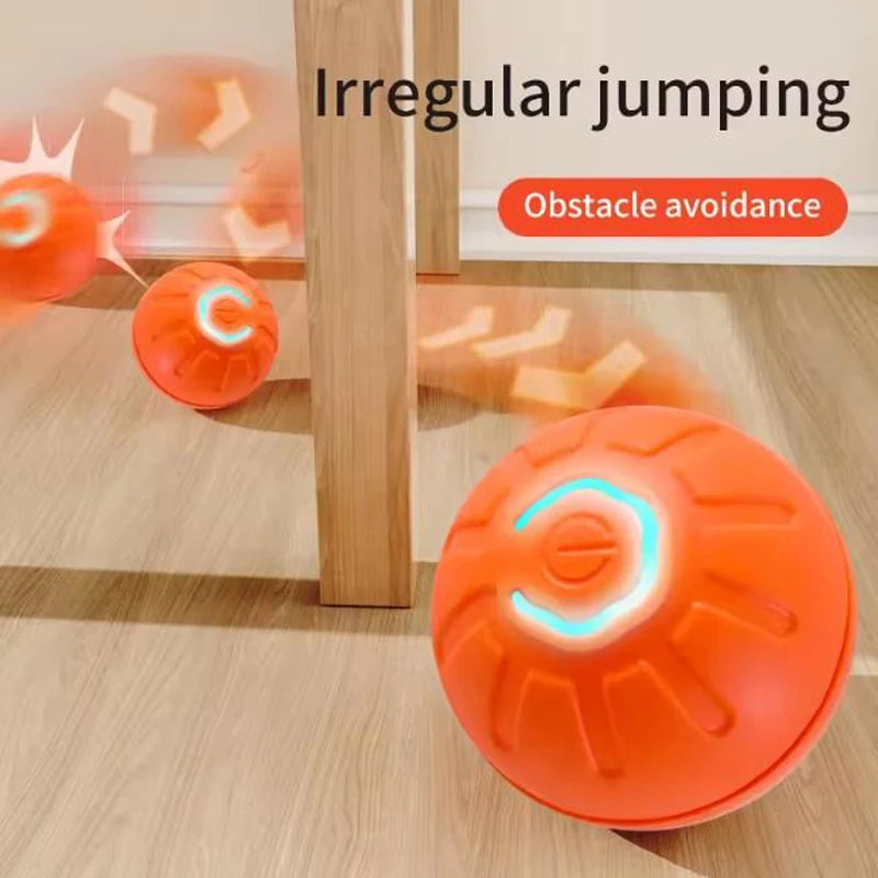 Electronic Interactive Pet Toy Ball — USB Rechargeable Auto-Bounce