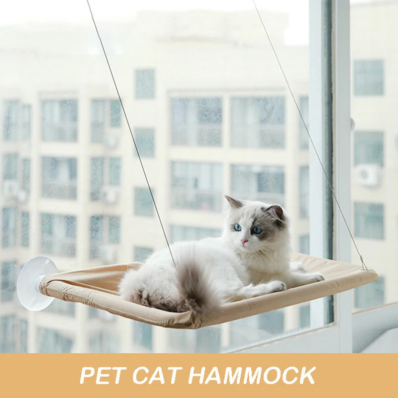 Cat Window Hammock — Aerial Perch Bed with Suction Cups, Holds 20kg