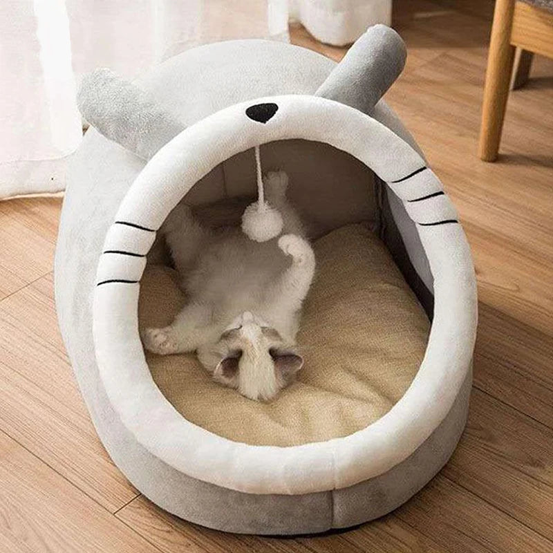 Cozy Cave Pet Bed — Foldable, Washable & Super Soft