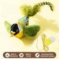 Chirping Bird Cat Toy — Elastic Rope Interactive Feather Toy