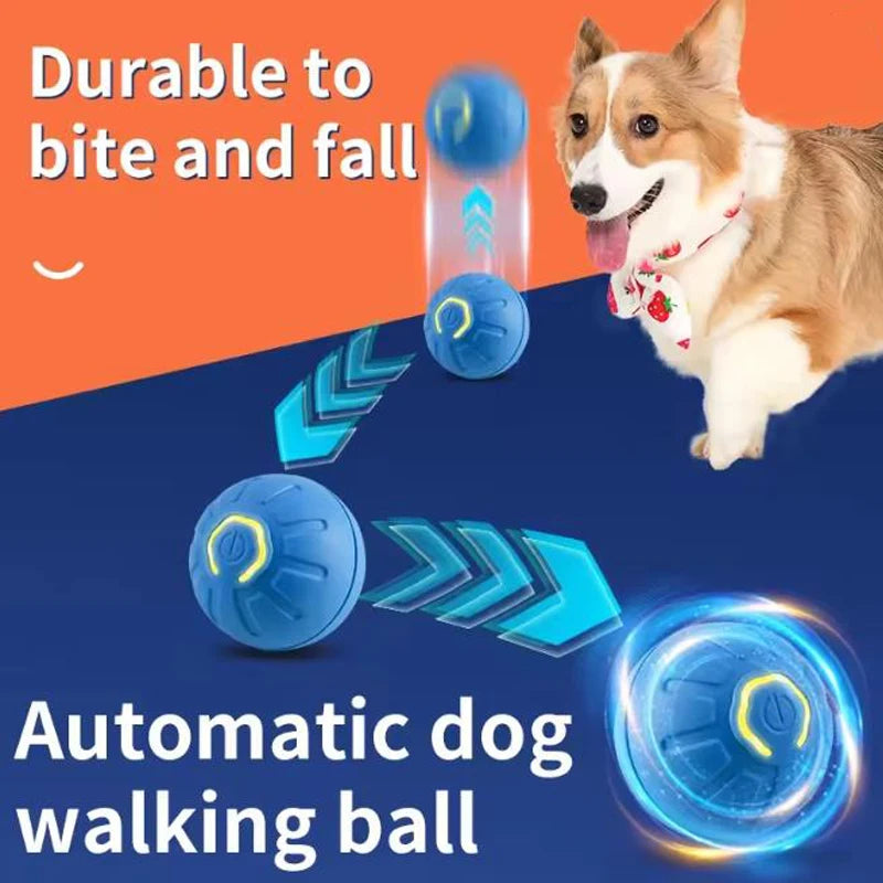 Electronic Interactive Pet Toy Ball — USB Rechargeable Auto-Bounce