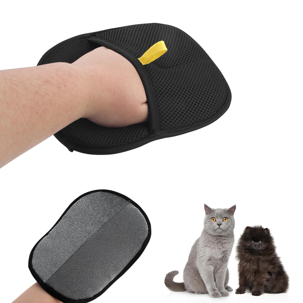 Double-Sided Pet Hair Removal Gloves — Reusable Static Fur Remover