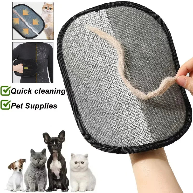 Portable Pet Hair Remover Glove — Washable & Reusable